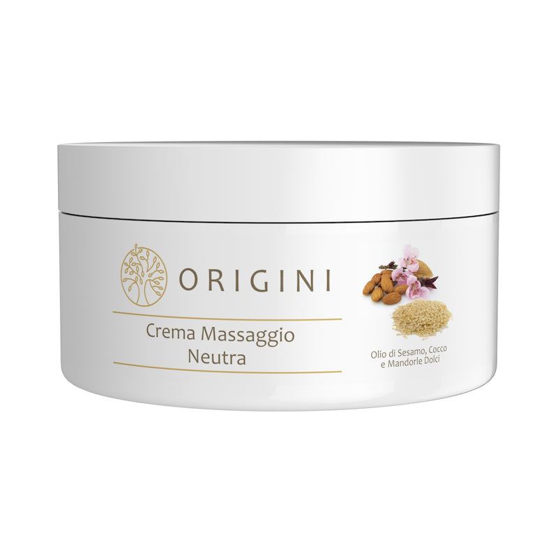 Crema Massaggio corpo Neutra con Olio di Sesamo e Mandorle Dolci