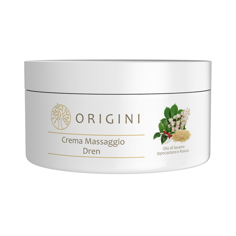 Crema Massaggio DREN con Olio di Sesamo, Ippocastano e Ruscus