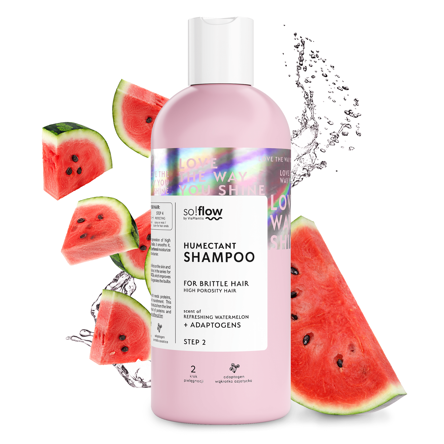 Shampoo umettante per capelli ad alta porosità e fragili