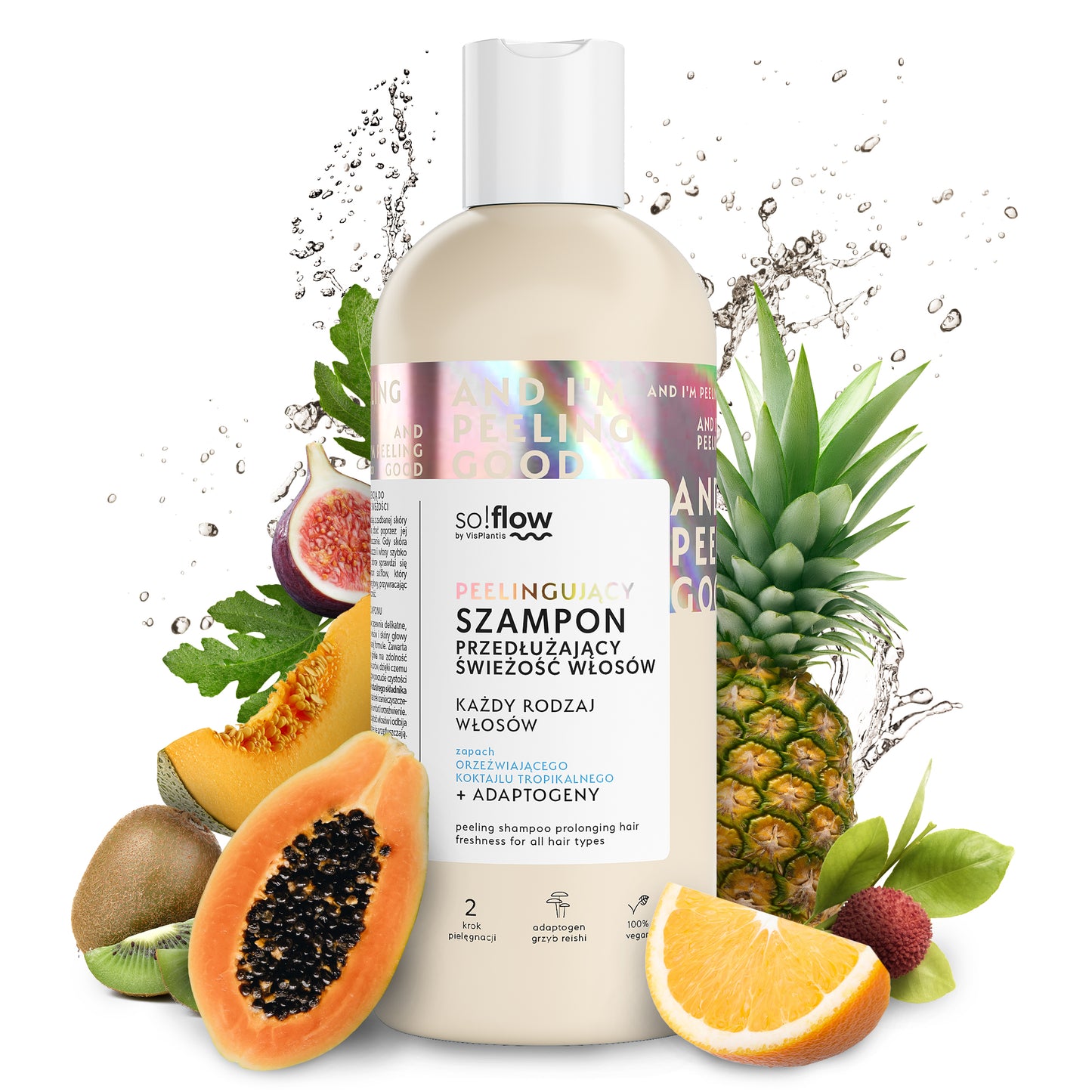 Shampoo esfoliante per capelli grassi