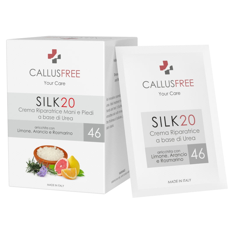 SILK20 Bustine crema riparatrice mani e piedi