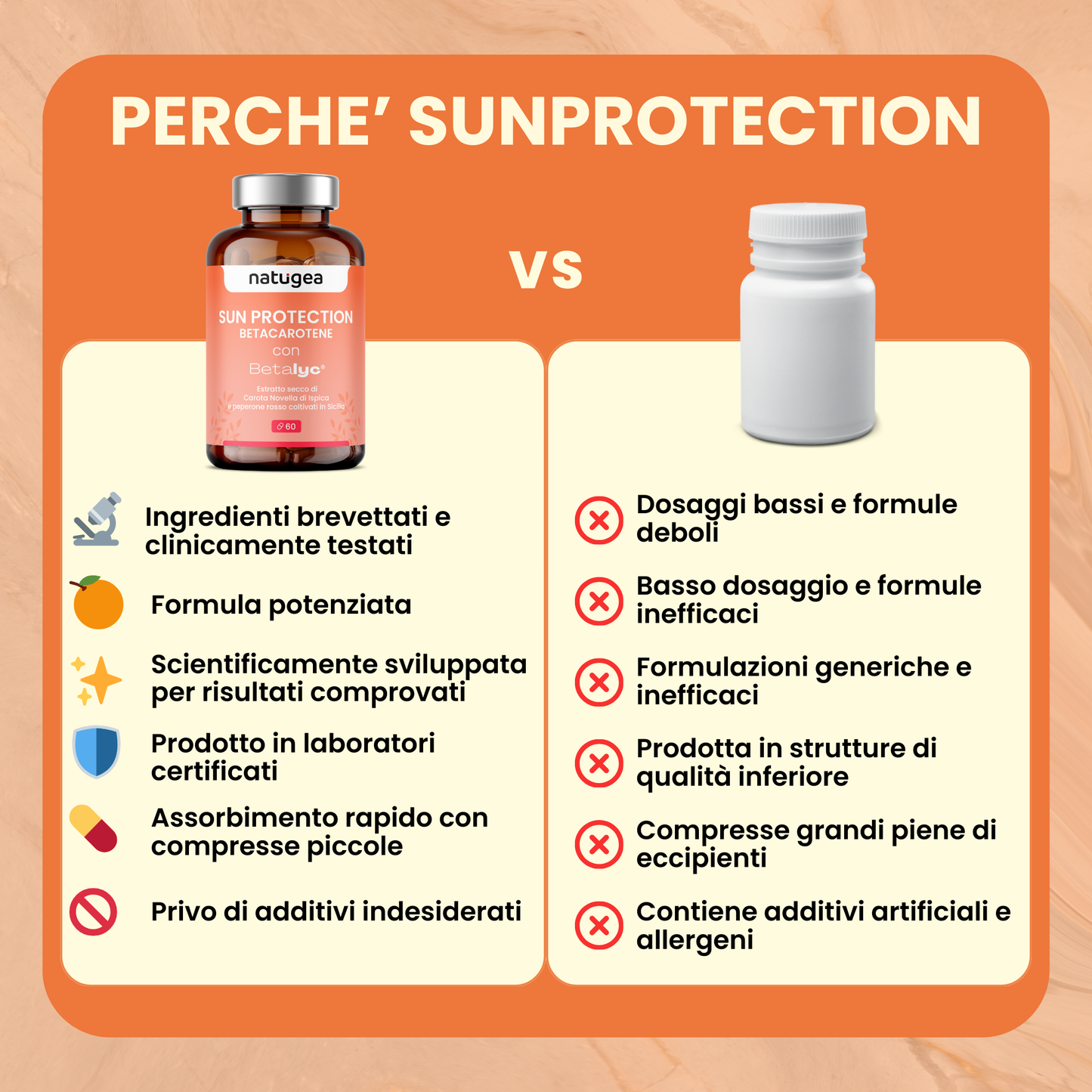 Betacarotene -  Accelleratore abbronzatura