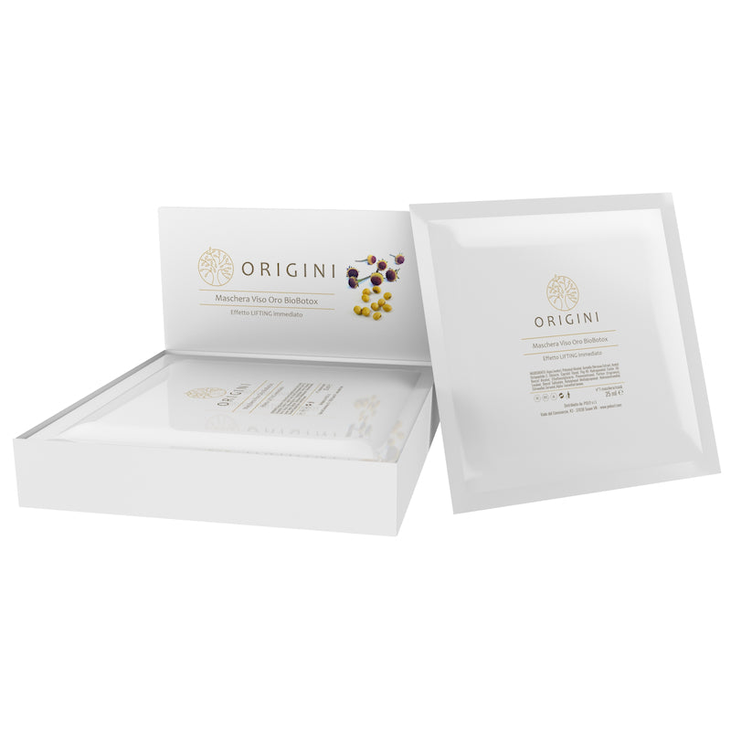 Maschera Viso BioBotox Oro con Acmella Oleracea in busta