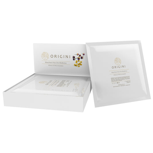 Maschera Viso BioBotox Oro con Acmella Oleracea in busta