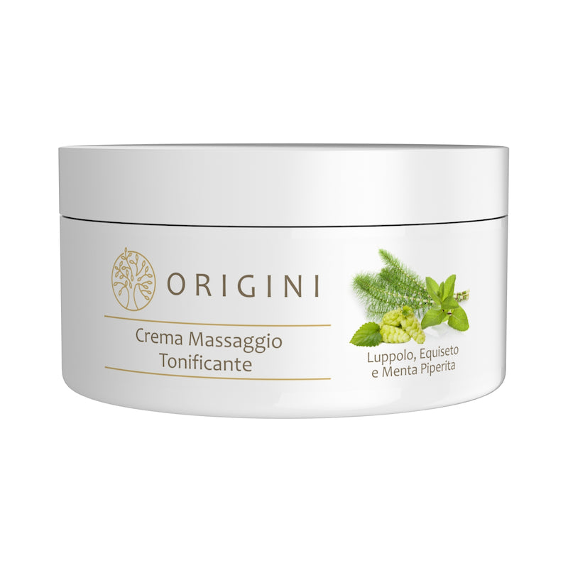 Crema Massaggio Tonificante con Luppolo, Equiseto e Menta Piperita