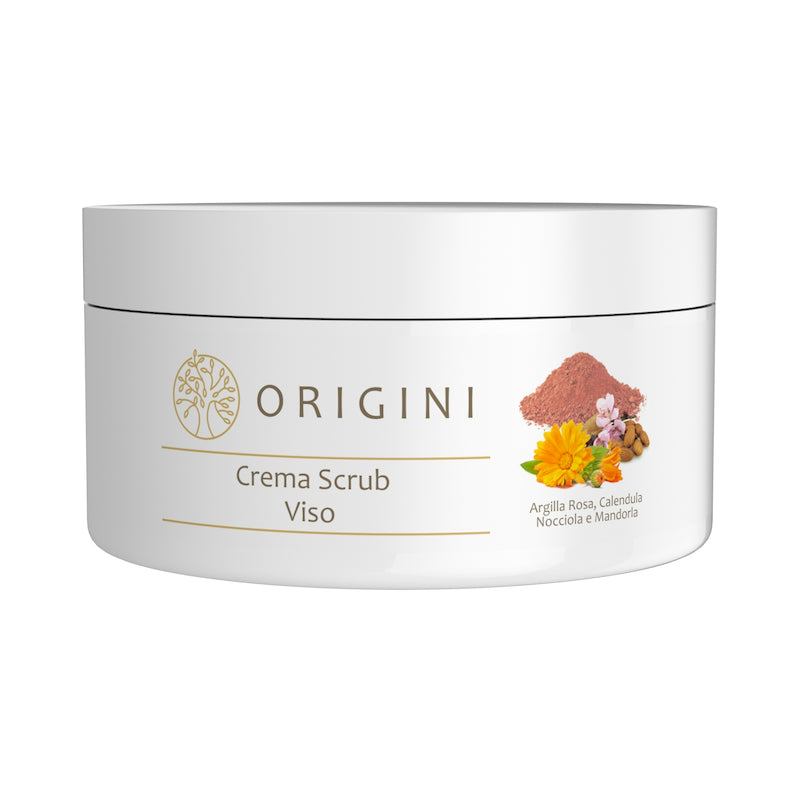 Crema Scrub Viso all'Argilla Rosa e Calendula