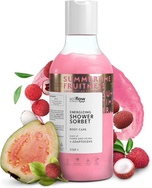 Sorbetto doccia energizzante al profumo di guava e litchi