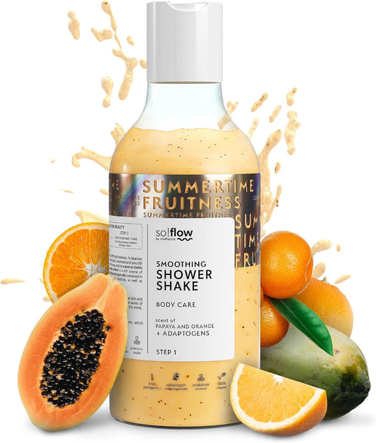 Shake docciaschiuma lenitivo al profumo di papaya e arancia