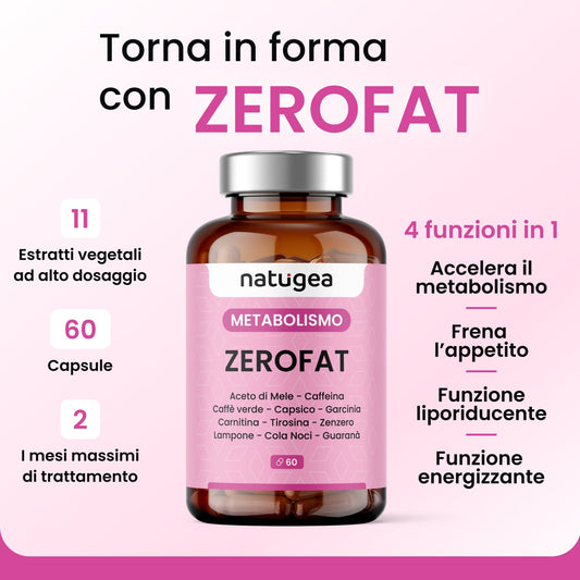 Termogenico ZEROFAT® - Metabolismo Attivo e Controllo della Fame e del peso corporeo