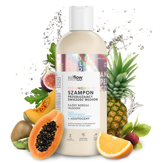 Shampoo esfoliante per capelli grassi