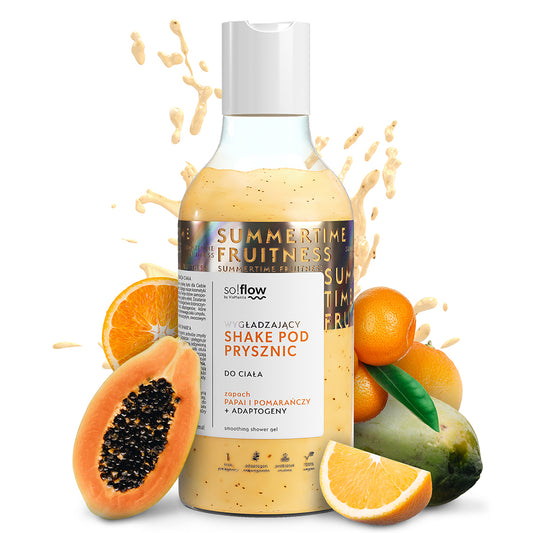 Shake docciaschiuma lenitivo al profumo di papaya e arancia