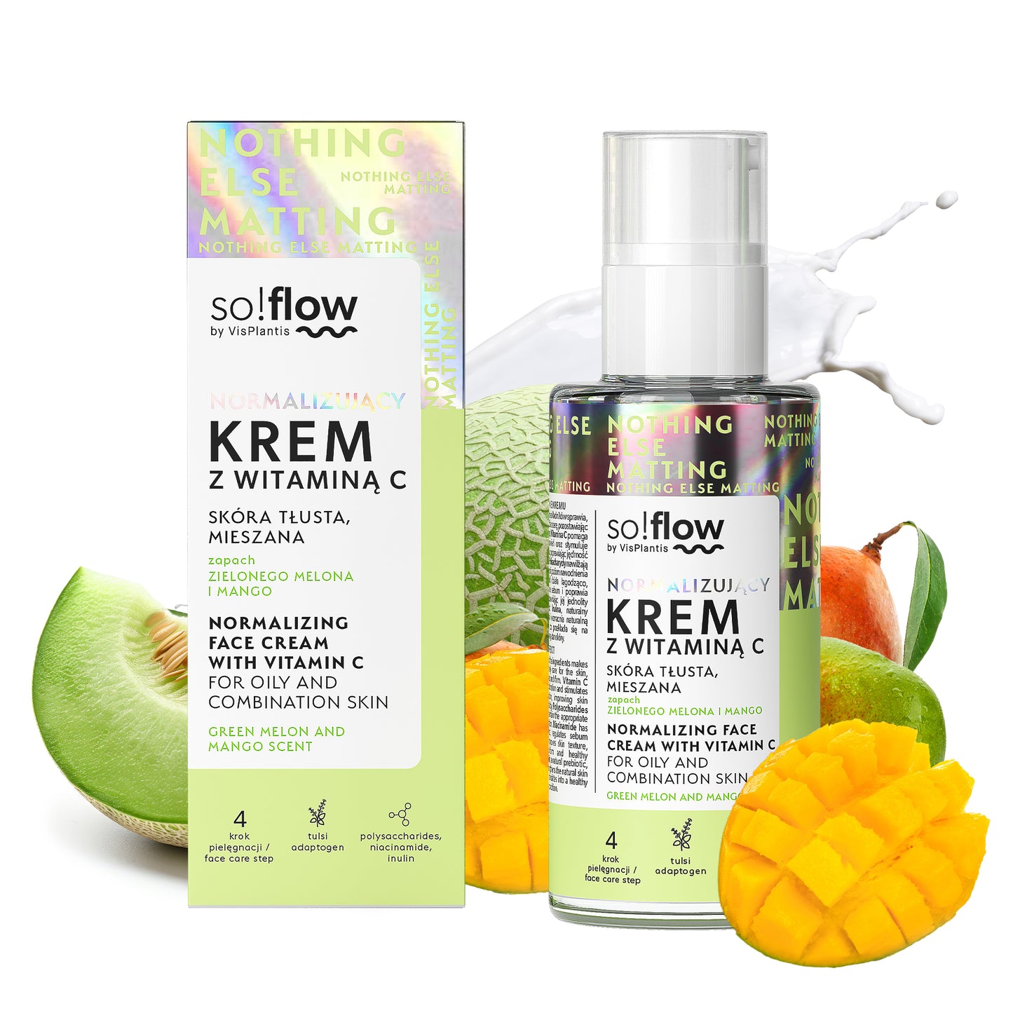 Crema viso normalizzante alla vitamina C per pelli grasse e miste